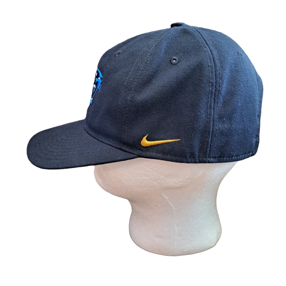 Nike Hat Mens One Size Adjustable Carolina Panthers Swoosh Football Superbowl 50